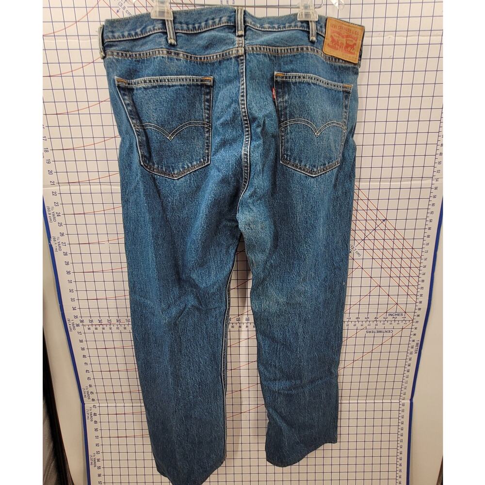 Levi’s 505 Vintage Blue Denim Straight Leg Jeans Classic Style Piece - Picture 3 of 16